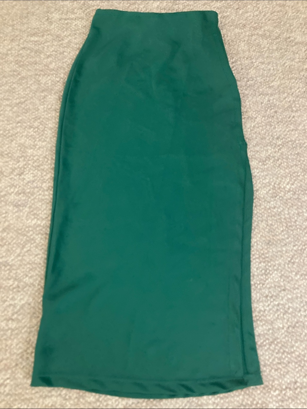Urban Outfitters Green Satin Midi Pencil Skirt XS
